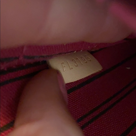 Louis Vuitton Monogram Wristlet with Burgundy Trim - Picture 8 of 8